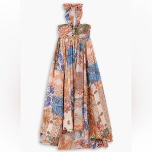 Zimmermann Multicolor Halter Maxi Dress